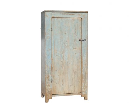 one door pale blue cabinet