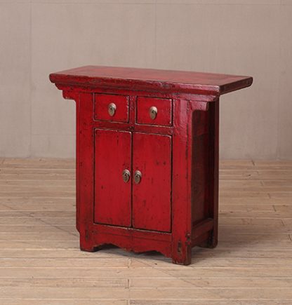 red cabinet