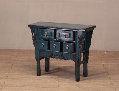 5 drawers console table