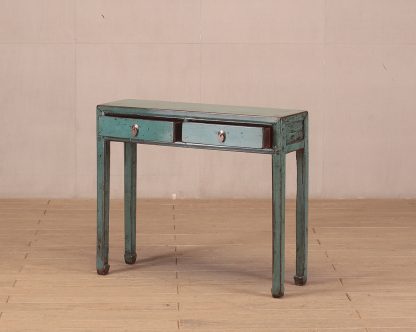 light teal 2 drawer console table