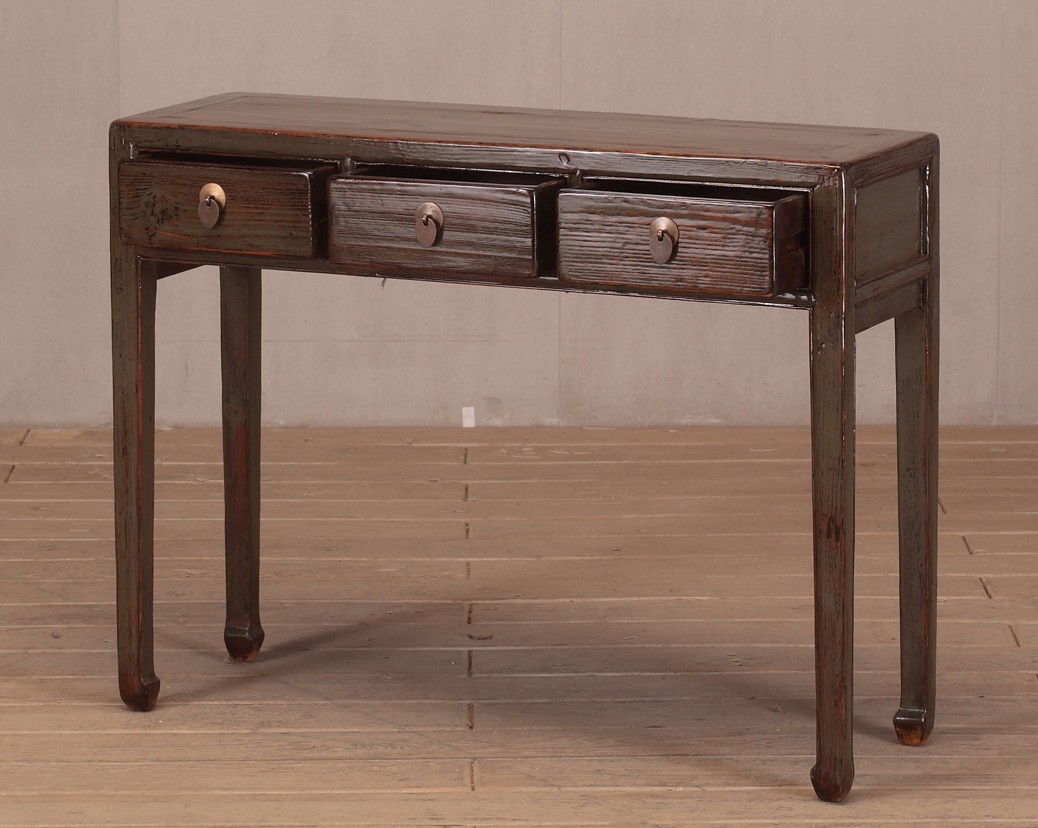 3 drawer console table