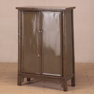 grey 2 door cabinet