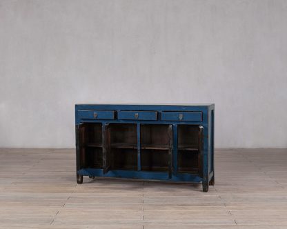 Blue 4 Door 3 Drawer Manchuria Sideboard - Image 3