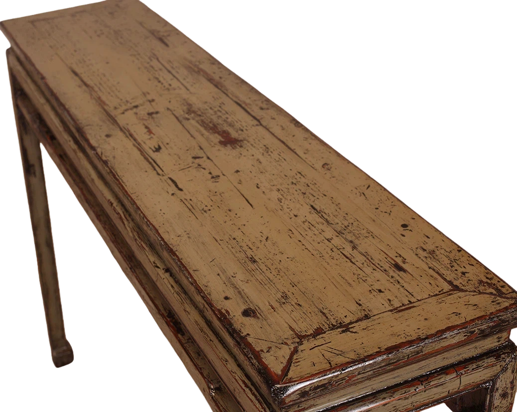 Grey Qing Dynasty High Lacquer Console Table - Image 3