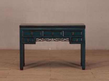 blue 5 drawer table