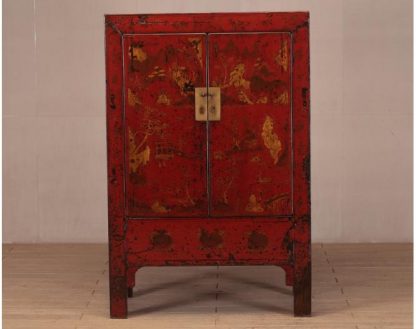 red gold detailed wedding cabinet