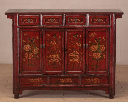 red sideboard