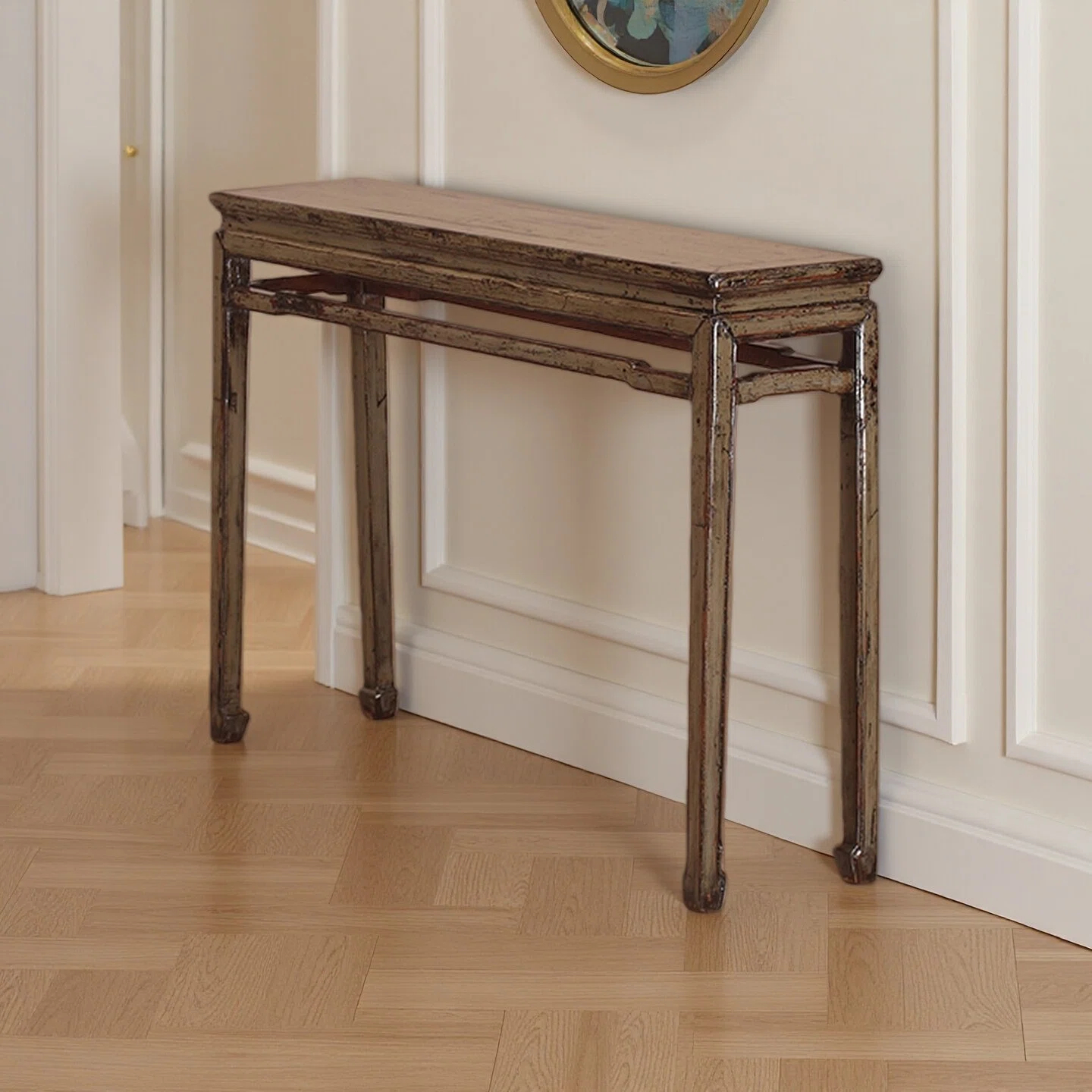 Grey Qing Dynasty High Lacquer Console Table - Image 2