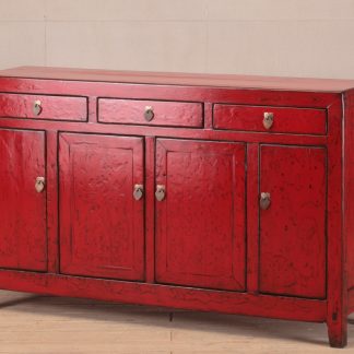 red manchuria sideboard