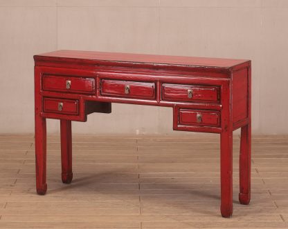 5 drawer console table