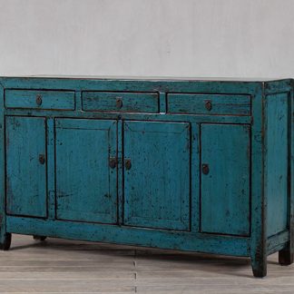 Teal 3 drawer 4 door Cabinet