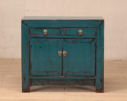 blue cabinet