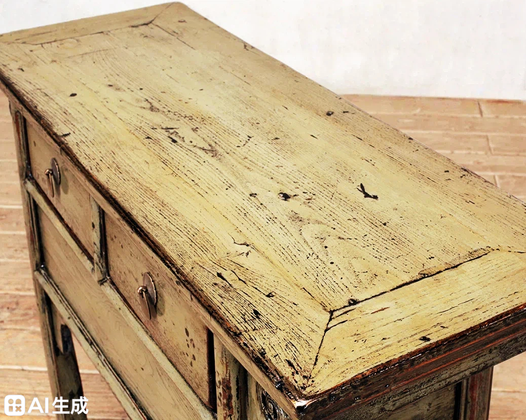 Grey High Lacquer 2 Drawers Console Table - Image 3