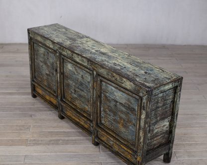 Crackle Lacquer 3 Door Sideboard - Image 4
