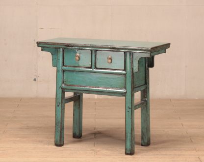 teal table