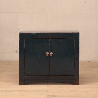 blue 2 door cabinet