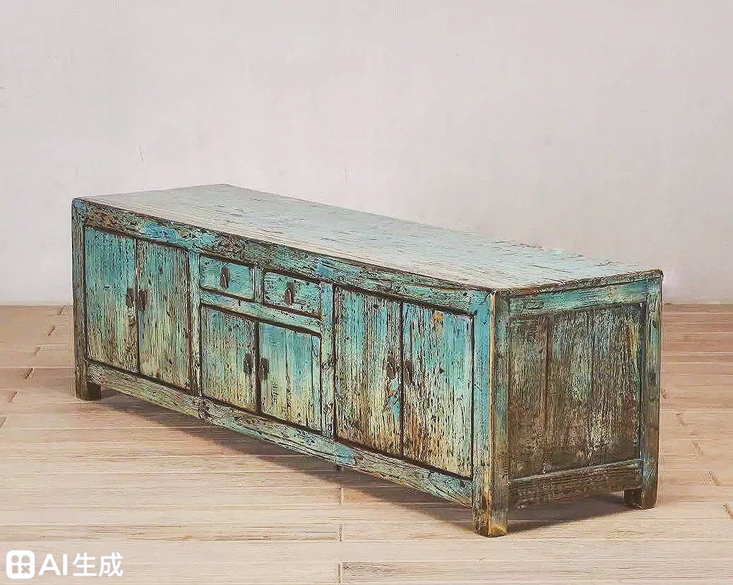 Peacock Green Verdigris 2 Drawer & 4 Door Sideboard - Image 2