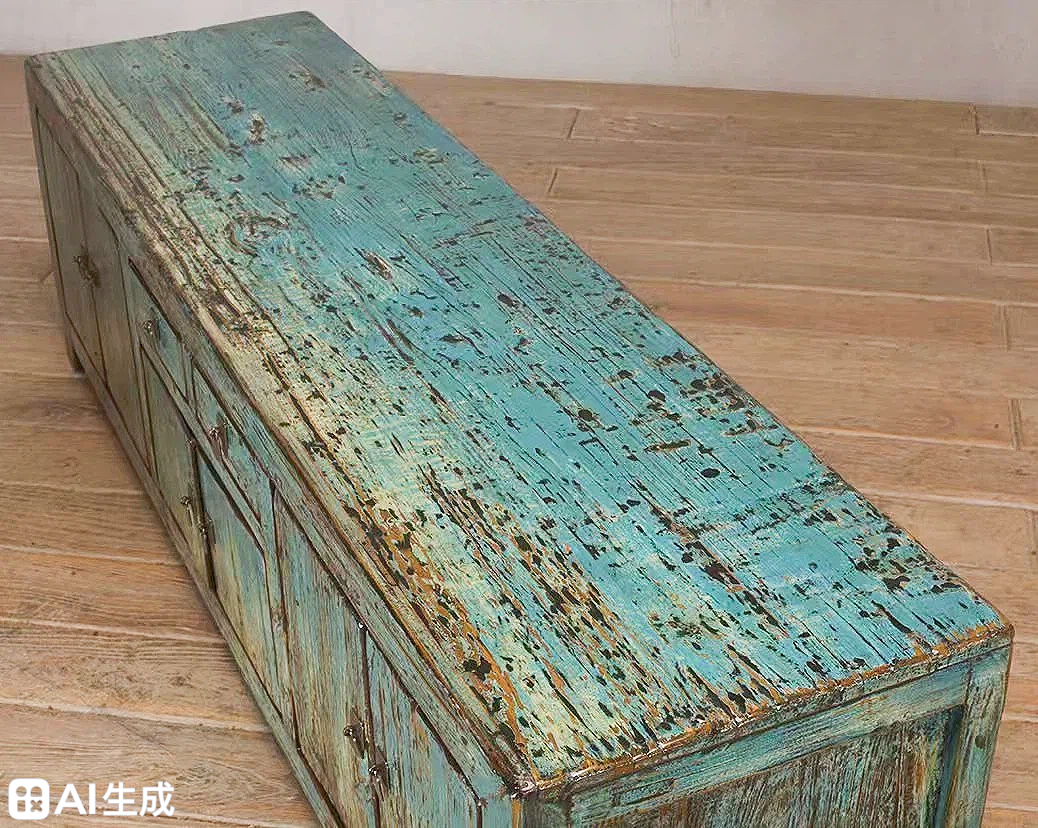 Peacock Green Verdigris 2 Drawer & 4 Door Sideboard - Image 3