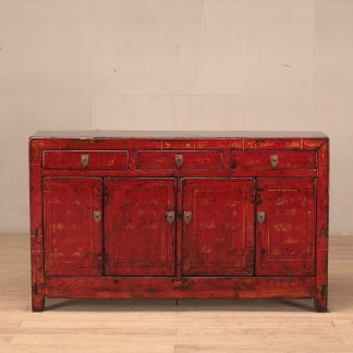 red gold detailed manchuria wedding cabinet