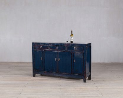 Blue 4 Door 3 Drawer Manchuria Sideboard - Image 2