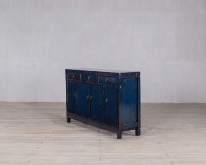 Blue 4 Door 3 Drawer Manchuria Sideboard - Image 5