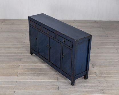 Blue 4 Door 3 Drawer Manchuria Sideboard - Image 4