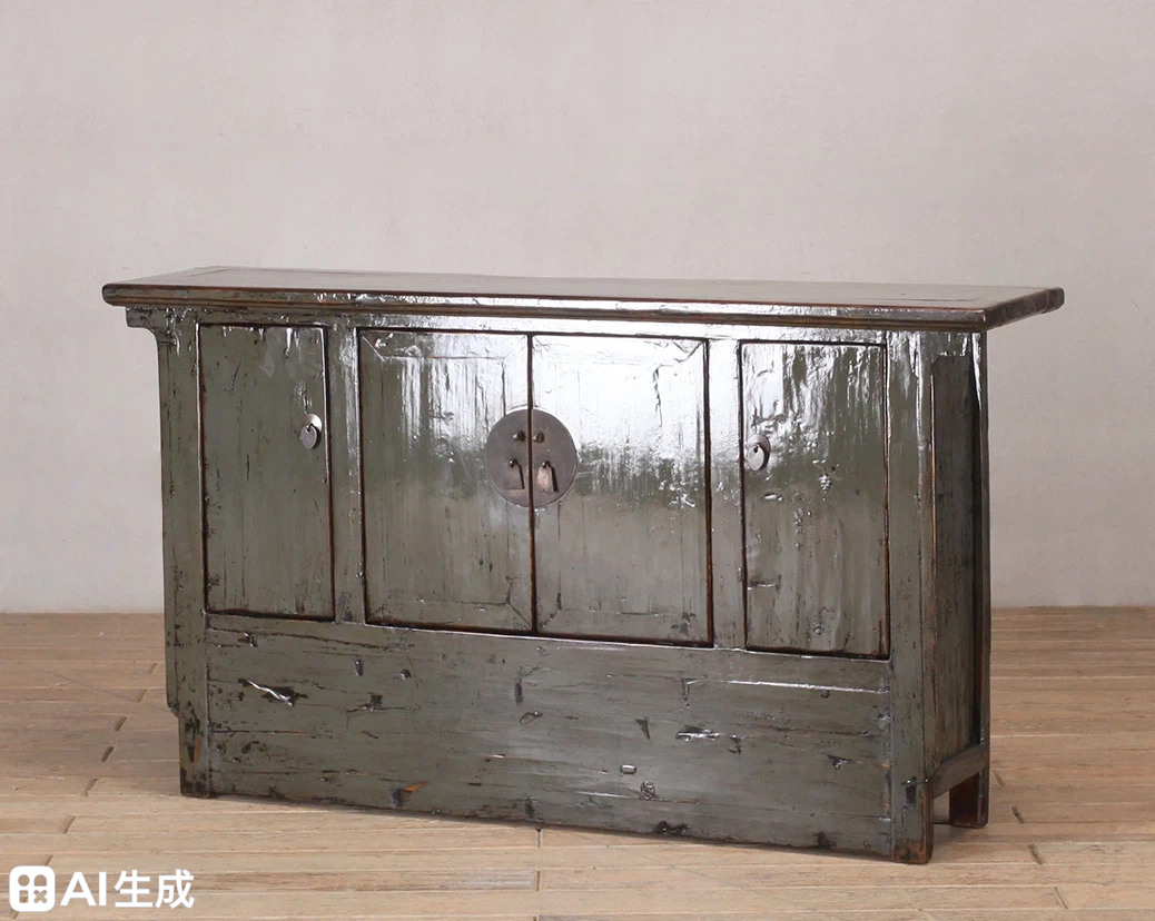Grey 4 Door Sideboard With A Moon Lock - Image 2