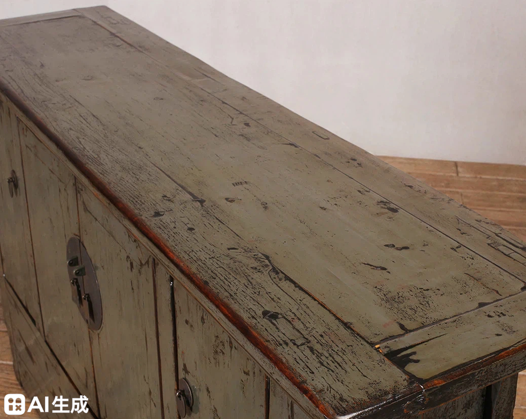 Grey 4 Door Sideboard With A Moon Lock - Image 4