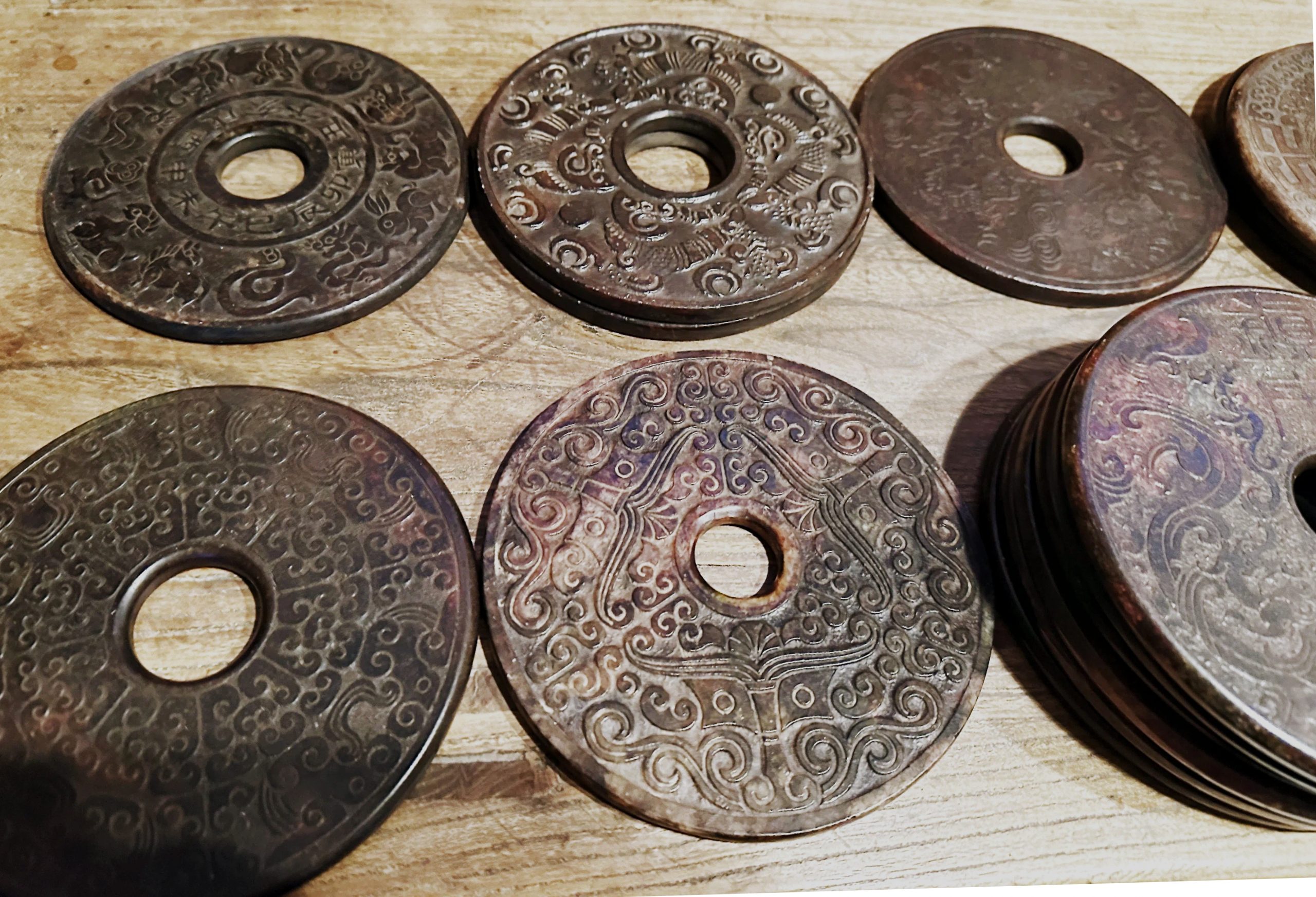 Handcrafted Stone I Qing Plate With Vary Patterns - Image 13