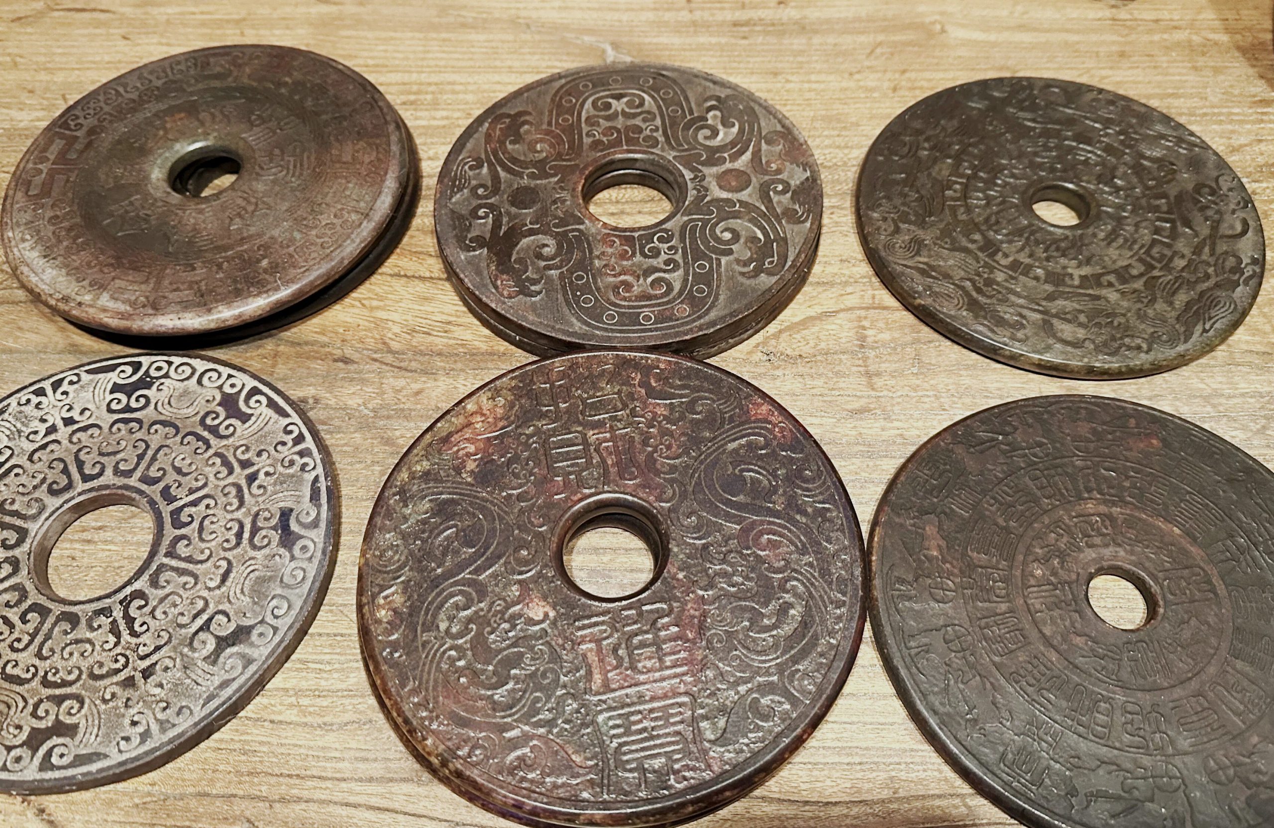 Handcrafted Stone I Qing Plate With Vary Patterns - Image 12